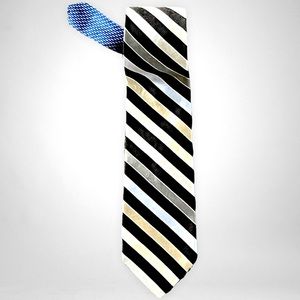 Tommy Hilfiger Stripe Silk Tie Made in the USA